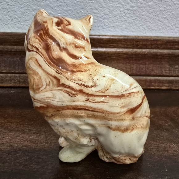 Sitka Clay Pottery Cat 3”  Marbal Swirl - Picture 3 of 5